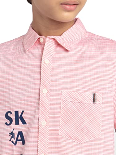 Image of Under Fourteen Only Solid Regular Fit Shirts for Boys