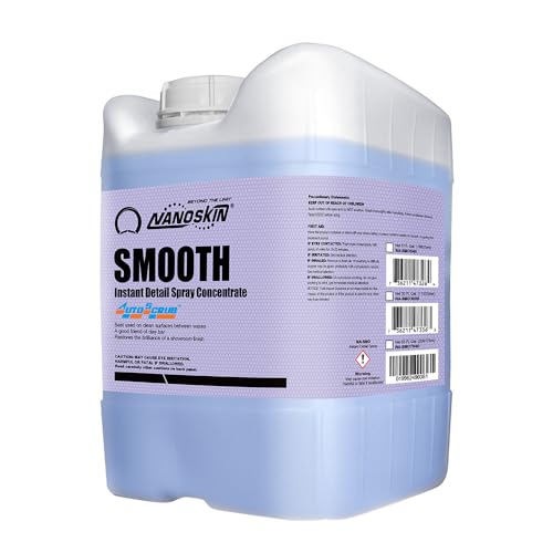 Nanoskin SMOOTH Quick Detailer Spray 5 Gallons for Car Detailing | Superior Gloss Enhancer, Wax Booster & Clay Lubricant | Waterless, Effortless Cleanup of Dust, Smudges, Fingerprints & Contaminants