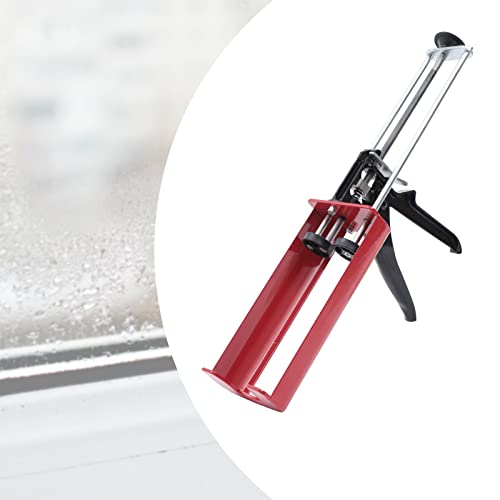 Hand Caulking Gun, 400ml/13.5oz Dual component adhesive epoxy dispenser, Heavy Duty Sealant Caulking Gun for Processing Sealant and Adhesive Cartridges or Tubes,etc