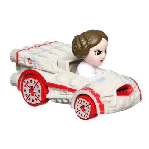 Vehículo Die-Cast Hot Wheels RacerVerse con Princesa Leia 1:64 miniatura 2