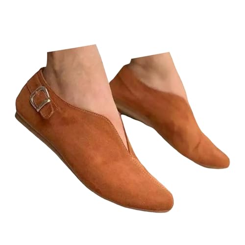 Women's Pointed Toe Flat Casual Shoes Ballet Flats for Women Dressy Comfortable Wedding Womens Slip On Mary Jane Flats Work Office Walking Shoes Solid Color Ballerina Dress Shoe