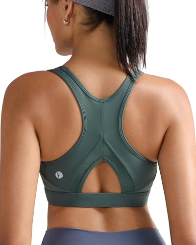Image of RUNNING GIRL Sports Bras for Women High Support Moulded Cup High Impact Sports Bras Racerback Workout Running Yoga Bra
