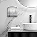 BEZADI 1800W High-Speed Hand Dryer, Automatic Hot & Cold Airflow, Wall Mounted, Compact Commercial Hand Dryer for Home, Industry, Bathroom - 110V, Silver, ABS