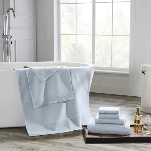 Modern Threads 5ZTWFRBE-AIR-ST Waffle-Rib 6-Piece Towel Set – Premium Cotton Bath Towels thumb #4
