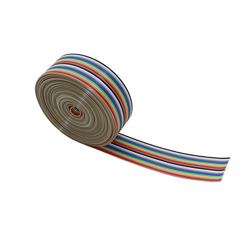 Raogoodcx 16Ft/5M 20 Wire Rainbow Color Flat Ribbon Idc Wire Cable #TOP1