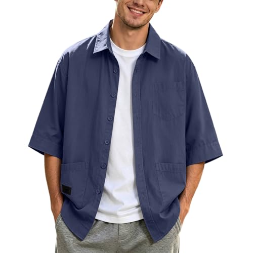 Camisas transpirables de hombre contra el calor para playa y trabajo