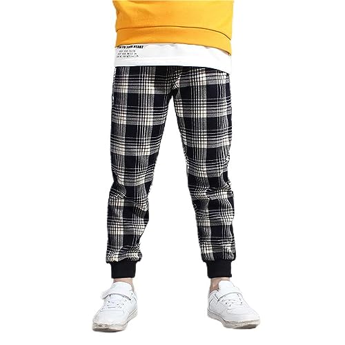Image of HILEELANG Toddler Boy Sweatpants Kids Sport Jogger Cotton Casual Active Playwear Sweats Pants 2-Pack