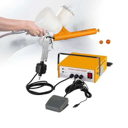 Portable Powder Sprayer,Portable Powder Coating Electrostatic Paint Spray Gun,Powder Coating Gun Electrostatic Kits