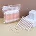 300 Count Cotton Swabs Individually Wrapped, Travel Cotton Swabs, Cotton Stick, Spiral Pointed Cotton Swab, Round Tip Cotton Swab, Individually Wrapped Double Tipped Cotton Swabs for Ear,Makeup