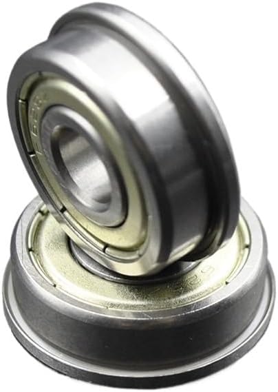 10pcs Flanged Bearings Bore 2mm 3mm 4mm 5mm 6mm 7mm 8mm 9mm 10mm F625 F605 F608 MF105 MF115 F695 ZZ Ball Bearing With Flange(4x7x2.5mm)