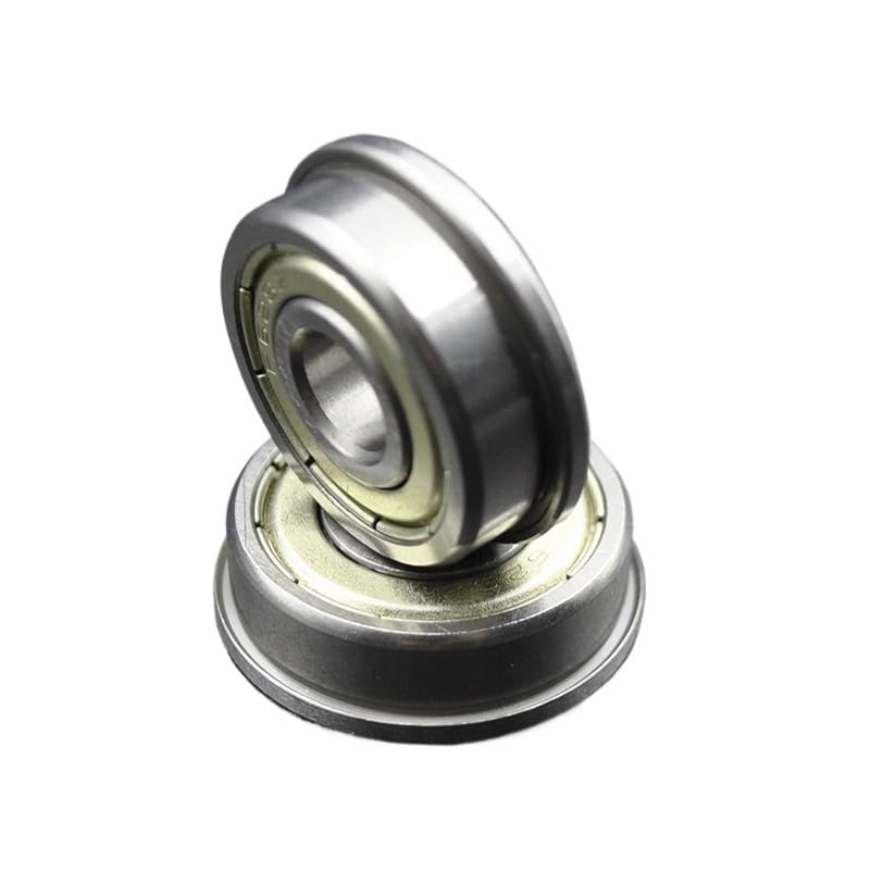10pcs Flanged Bearings Bore 2mm 3mm 4mm 5mm 6mm 7mm 8mm 9mm 10mm F625 F605 F608 MF105 MF115 F695 ZZ Ball Bearing with Flange(10x19x5mm)