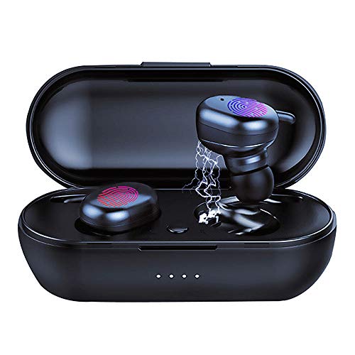 Auriculares Bluetooth 5.0 Auricular Inalámbrico Control Táctil con Graves Profundos In-Ear Auriculares Bluetooth con Caja de Carga Rápida IPX5 Impermeables,para Android/iOS/Huawei/Samsung