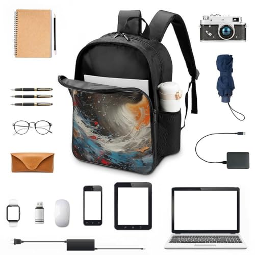 Mochila 3D estampado Flame Cat para llenar de ilusión y alegría cada día de clase 4