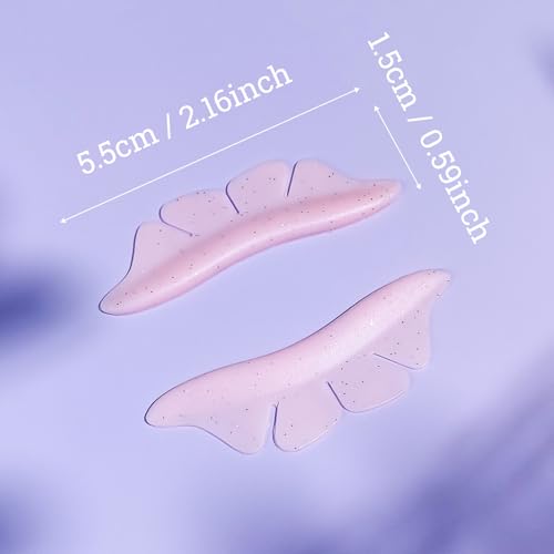 Lomansa Wimpernlifting Pads, Lash Lifting Pads für die Unteren Wimpern, Verformt sich Nicht Leicht und ist Wiederverwendbar, kann als Augenklappe verwendet werden, Geeignet für den Salon(Rosa)