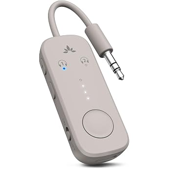Avantree Relay Airplane Bluetooth Adapter for 2 AirPods or Headphones
