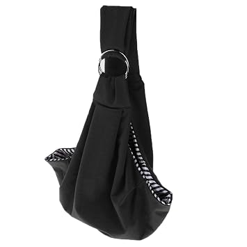 Meri Shopp Pet Dog Cat Sling Carrier Travel Tote Shoulder Bag Backpack Holder Black