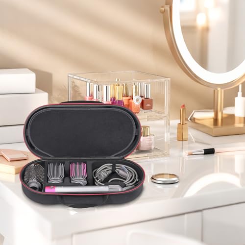 Funda para Dyson Airwrap i.d., estuche negro para moldeador multifunción y secador 7