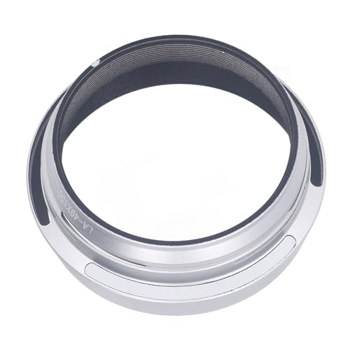 49mm Metal Lens Hood, Camera Lens Hood Adapter Ring Matte Anti for Shoot Accessory