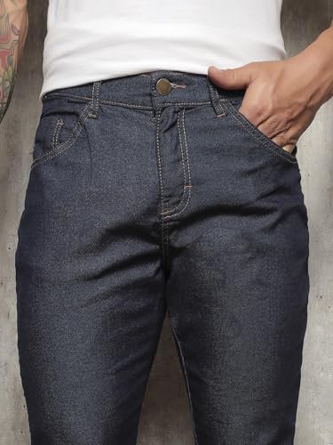 SK Jeans, Calça Jeans Masculina Azul Escura Confortável Tamanho:42;Cor:Azul