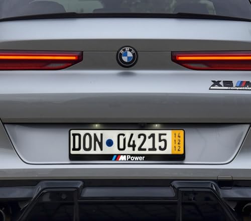 Kennzeichenhalter, Nummernschildhalter Kfz-Kennzeichenhalter für Autokennzeichen mit Klicksystem, inklusive 8 Schrauben und 8 Vibrationsdämpfern, einfach und stabil, 2er-Set, 52 x 10 cm