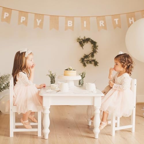 Image of 2Bunnies Girl Peony Lace Back A-Line Straight Tutu Tulle Party Flower Girl Dress