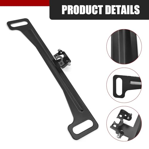 Image of Universal Car Rear View Camera License Plate Bracket, No-Drill Camera License Plate Bracket, Vehicle Backup License Plate Camera Mount Universal, Easy Installation, Rust-Resistant, Durable Design