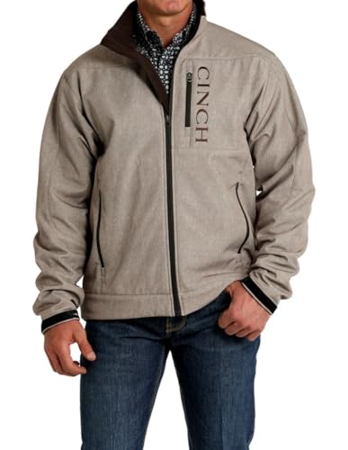 Cinch Men's Bonded Softshell Logo Stone Jacket
