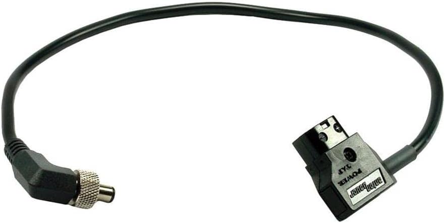 14" DC Power Cable with Anton Bauer PowerTap (D-Tap/P-Tap) to S760K RA Locking Coaxial Plug Connectors for Lectrosonics LZR Devices