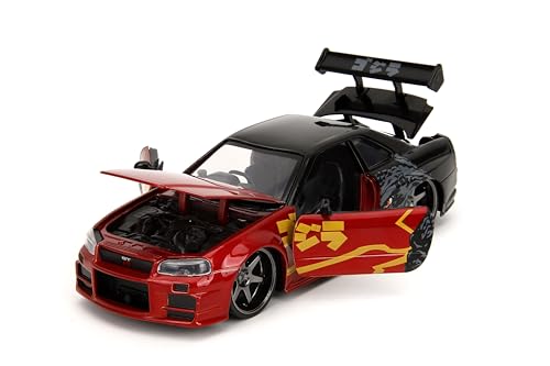 Image of Godzilla 1:24 2002 Nissan Skyline GT-R(R34) Die-Cast Car, Toys for Kids and Adults