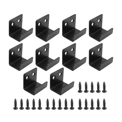 Image of 10Pcs Stainless Steel Tile Hanger Bracket Hook, Heavy Duty J Hook for Mirrors, Picture Frame, Ceramic Wall Display (20mm Inner Width)