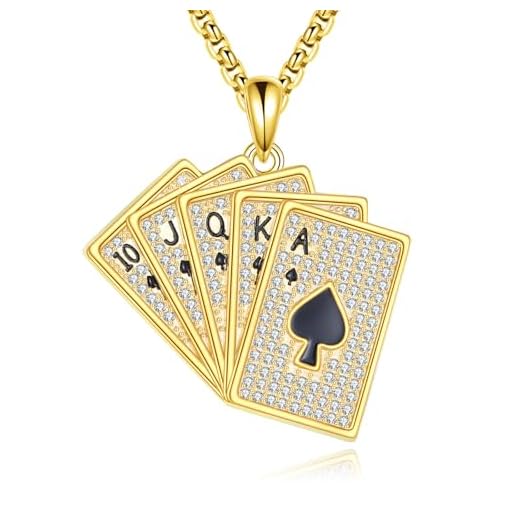 Sterling Silver Ace of Spades Necklace