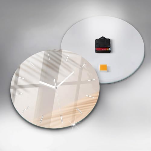 Horloge en verre style élégant Wallfluent 30 cm moderne - 5