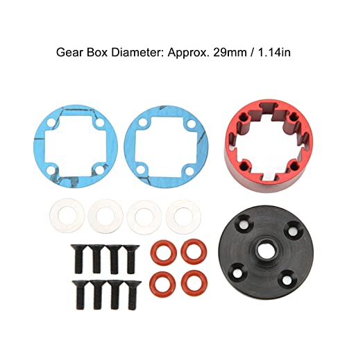 Tgoon Rc Differential Carrier Case, Diff Case Red Aluminum Alloy Durable Standard Design For Replacement #TOP5