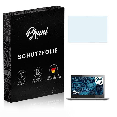 Bruni Schutzfolie kompatibel mit Lenovo Yoga 520 14 inch Folie, glasklare Bildschirmschutzfolie (2X)