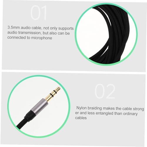 Cable de audio auxiliar 3.5mm macho a macho 5m miniatura 4