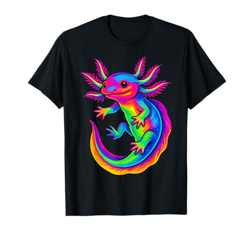 Axolotl | Garçons, filles, femmes, hommes | Graphique Axolotl coloré T-Shirt