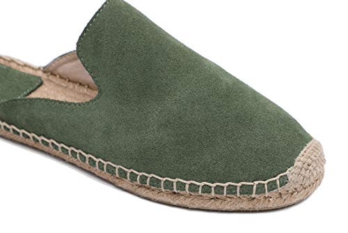 Image of Women's Simple Mule Breathable Flat Espadrilles Shoes, Pure Color Mules