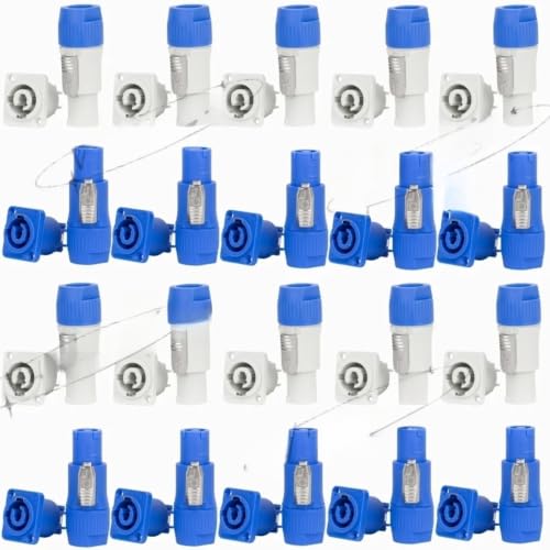Conector de socket NAC3MPA de 3 pines y cable AC para panel eléctrico 2
