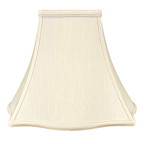 Image of Royal Designs Fancy Square Bell Lamp Shade - Beige - 7 x 16 x 12.75