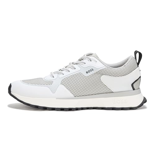 Image of BOSS Men's Big Logo Mesh Mix Lace Up Sneaker