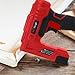 Werktough Electric Brad Nailer Staple Gun 2 in 1 Good for Home Decoration Leather and Carpentry 3000pcs Free Nails and Staples (T50 Staples:12mm,14mm Each 1000pcs, 18GA Brad Nails:14mmx1000pcs)-Red