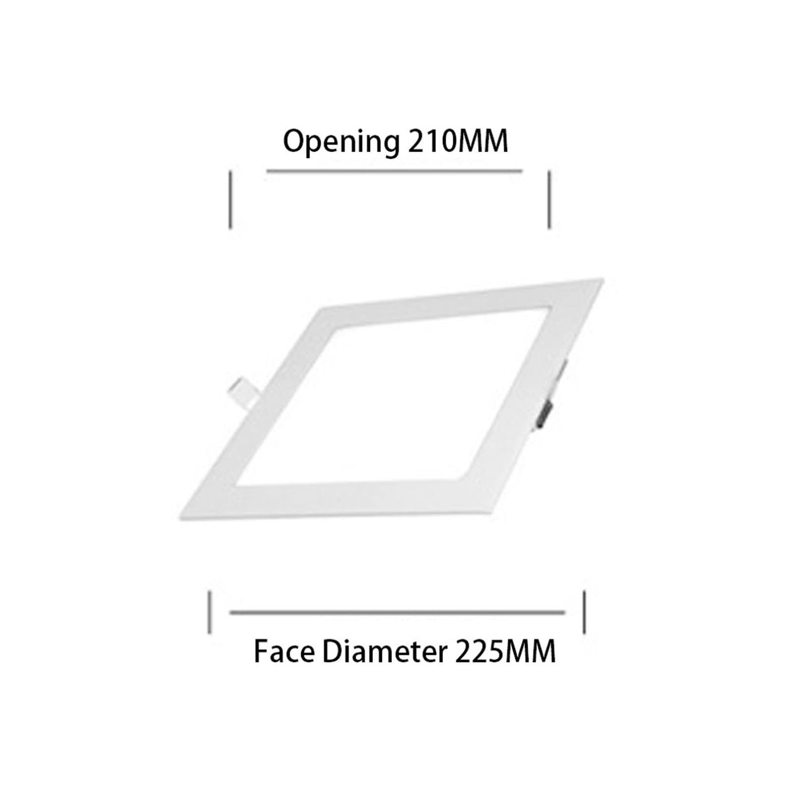 Oświetlenie Sufitowe Led Oświetlenie Sufitowe Wpuszczane 6000K Zimne Światło Odpowiednie Do Galerii Handlowych/sypialni/salonu/kuchni(18w,3pcs)