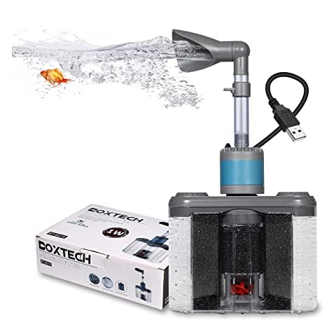 boxtech Aquarium Filter with Water Pump,Internal Fish Tank Filter,Coldwater or Tropical Tank,12-80 L Cover