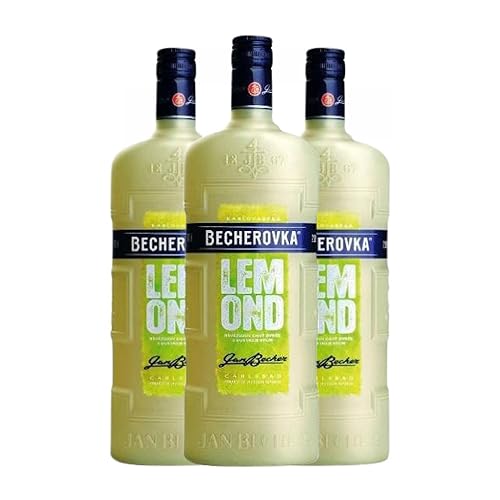 Digestivo Becherovka Lemond Botella Misil 1 L (Caja de 3 Botella Misil de 1 L)