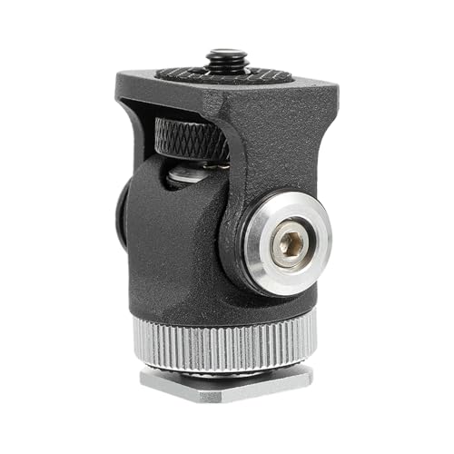 Mini cabezal de bola giratorio para trípode soporte de aluminio con rosca 1/4 para cámara DSLR