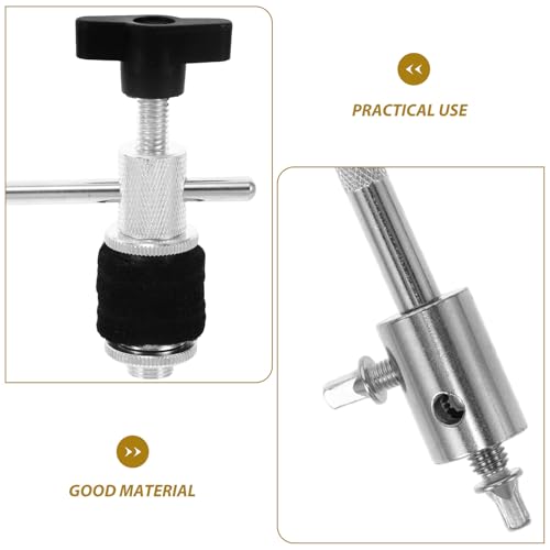 Clamp Ajustable para Montaje de Cencerro con Extensión para Batería, Accesorio Multifunción para Percusión Compatible con Aro de Bombo miniatura 3