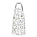 Fartuch piekarski uroczy ręcznie rysowany kot pasek na szyję fartuch idealny fartuch śliniak poliester - bawełniany fartuch kuchenny na grilla, ogrodnictwo, bistro, 70 x 84 cm