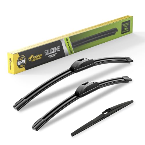 Image of Raidbee Silicone Windshield Wiper blades Replacement for | Dodge Journey 2009-2020 All-Season Silicone Windshield Wipers