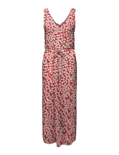 Robe maxi rouge mars JDY pour vos soirées d'été et sorties chic