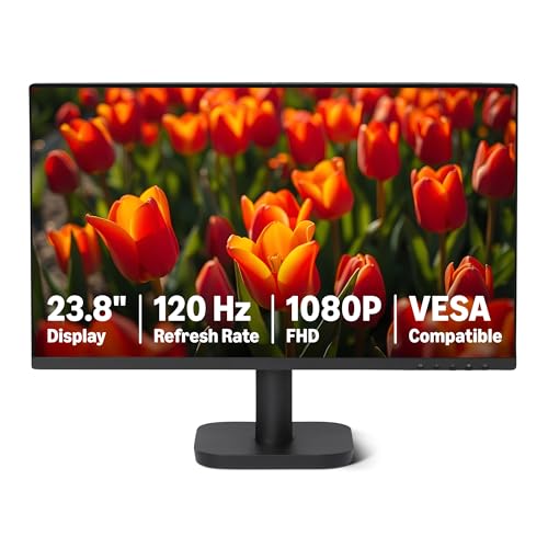 Amazon Basics - Monitor per Computer da 60.45 cm 120 Hz, FHD 1080...